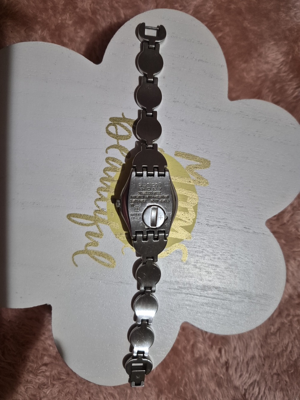 Swatch Silver Round Face Link Bracelet Women's Watch - Picture 6 of 8